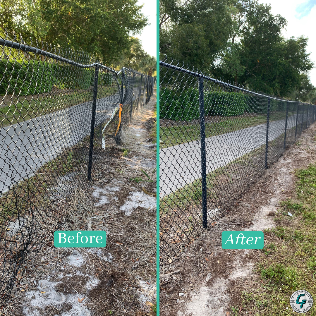 Chain Link Fence Repair, Carter Fence Company